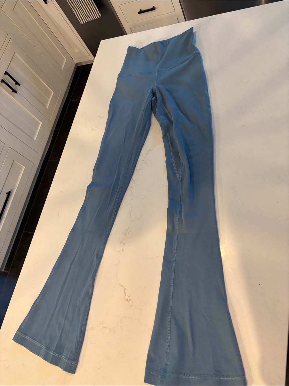 lululemon athletica Steel BlueFlare Leggings size 0